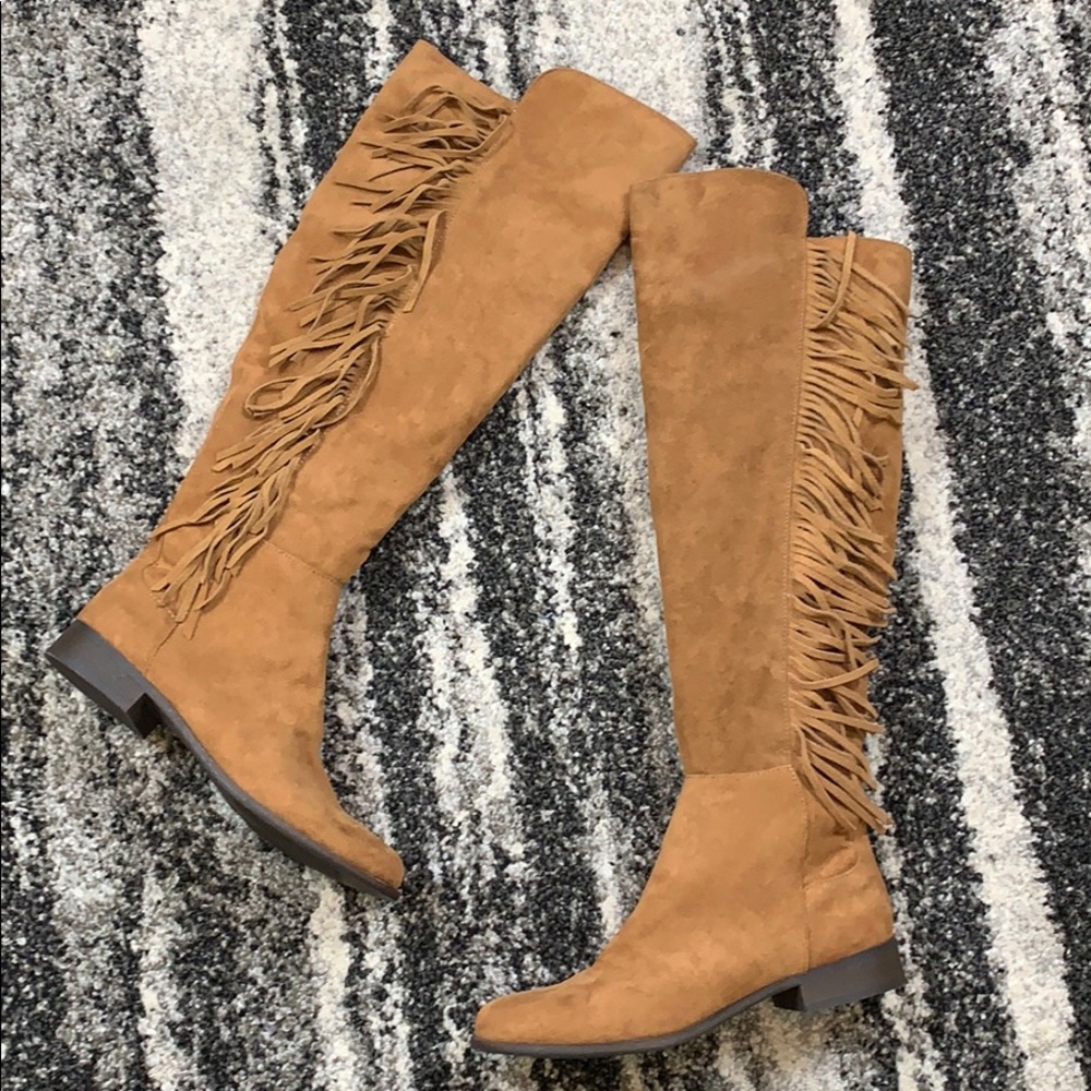 NWOT 🔥 Merona | leather fringe boots
